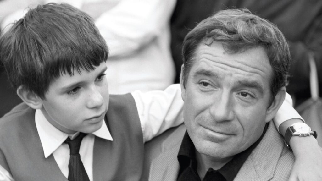 Ugo Tognazzi con il piccolo Ricky